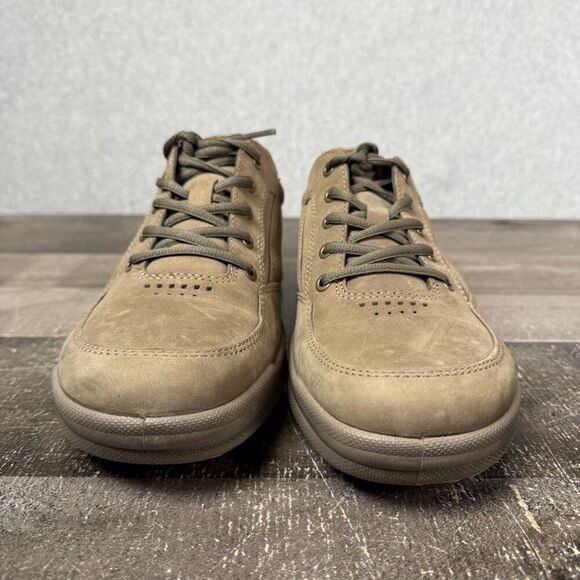 Ecco Shock Point Mens 44 US 10-10.5 Oiled Leather Remote Lace Work Shoes Brown main image 9